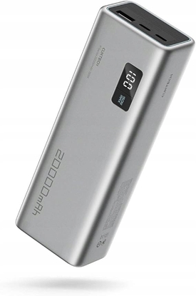 Attēls no Powerbank Cuktech CUKP200XGLGR 100W 20000mAh 2 x USB-C 1 x USB-A - szary