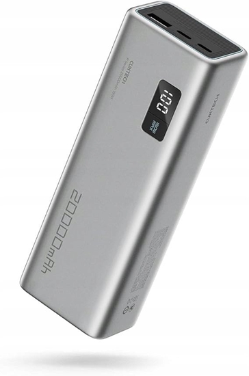 Picture of Powerbank Cuktech CUKP200XGLGR 100W 20000mAh 2 x USB-C 1 x USB-A - szary