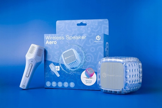 Picture of PowerLocus Bluetooth Speaker Karaoke Kids Blue/Pur