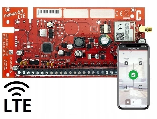 Picture of PRiMA64LTE CA GENEVO Centrala alarmowa z komunikatorem 4G(LTE)