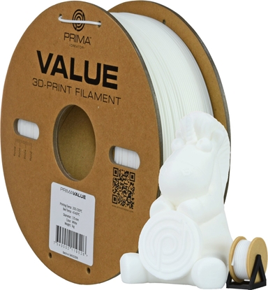 Picture of PrimaValue PETG filament for 3D printer, 1.75 mm, white