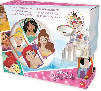 Picture of PRINCESS 3-pcs. ceramic dining set - plate/bowl/mug