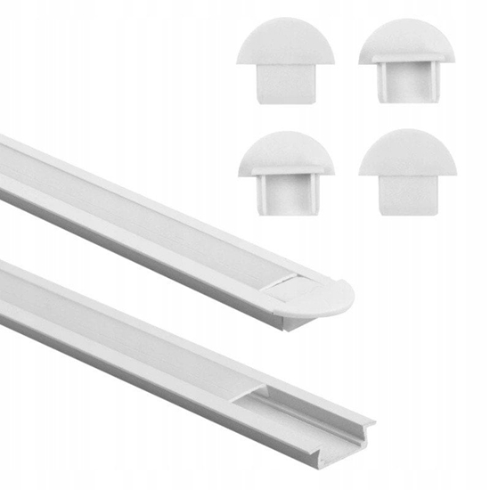 Изображение Profil Led PO2 podtynkowy Eco Light EC20609 2m biay + klosz mleczny