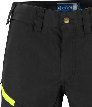 Picture of Projob Spodnie ProJob 6528 EN ISO 20 Yellow Black