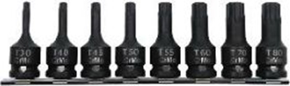 Attēls no Pro-Line Zestaw nasadek trzpieniowych Torx udarowych 1/2" T30-T80 8szt. (18492)