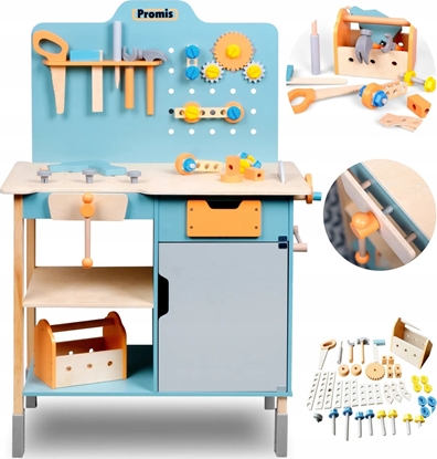 Изображение Promis Warsztat z narzdziami - zestaw majsterkowicza 65 czci (WN100)