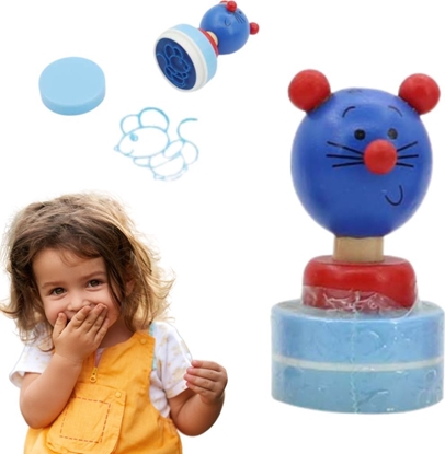 Picture of ProNice DREWNIANA PIECZTKA STEMPELEK TUSZ WZÓR ZWIERZTKO