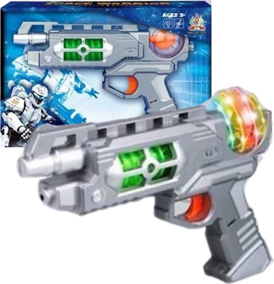 Picture of ProNice DUY PISTOLET Z KOLOROWYMI DIODAMI LED NA BATERIE DZIECICA ZABAWA PREZENT