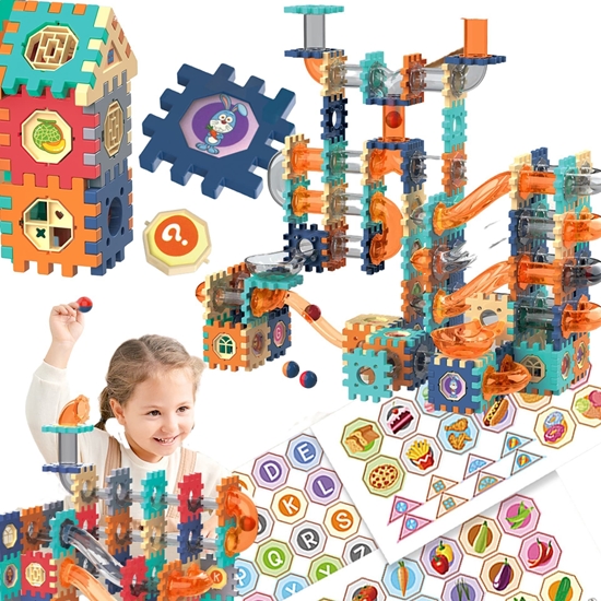 Picture of ProNice KLOCKI KONSTRUKCYJNE EDUKACYJNE TOR KULOWY DUY ZESTAW DO SKADANIA 335 ele