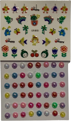 Picture of ProNice Zestaw Kreatywny Piknoci Do Paznokci Naklejki Piercionki Bransoletka