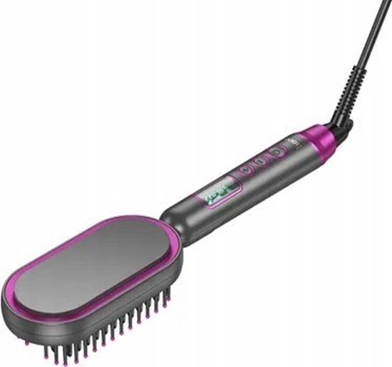 Picture of Prostownica Hoco HOCO prostownica do wosów z grzebieniem z wywietlaczem HP44 czerwony ró