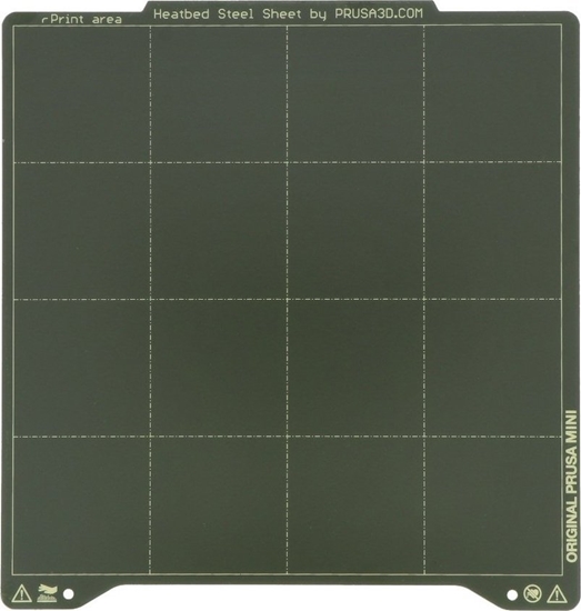 Picture of Prusa Pyta ze stali sprynowej z samoprzylepnym arkuszem PEI - do drukarek Prusa Mini+ - gadka}