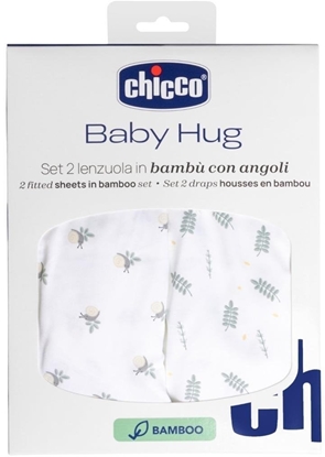 Picture of Przecierado Baby Hug bambusowe greenery 2szt