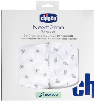 Attēls no Przecierado Next2Me Forever bambus greenery 2szt