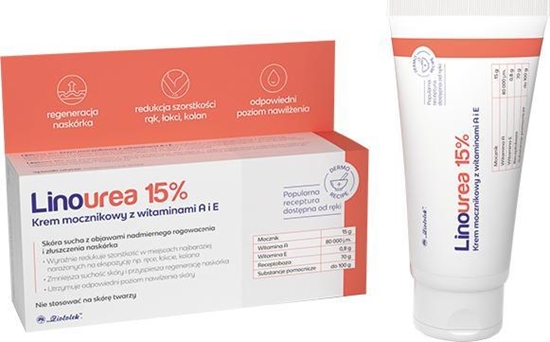 Picture of PRZEDSIBIORSTWO FARMACEUTYCZNE "ZIOOLE Zioolek Linourea A+E, krem mocznikowy 15% 50 g