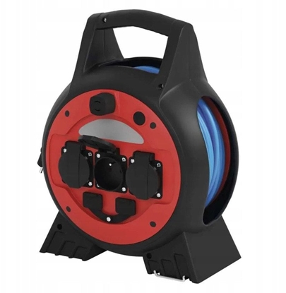 Picture of Przeduacz bbnowy mrozoodporny Emos P08520W 20m 4 gniazda 230V 13A 1,5mm2 silikon IP44 niebieski