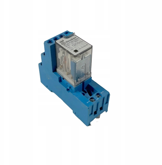 Изображение Przekanik miniaturowy 4P 7A 24V DC, przycisk testujcy, LED + dioda 55.34.9.024.0090