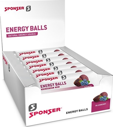 Attēls no Przekska SPONSER ENERGY BALLS Blueberry (pudeko 18szt x 45g) (NEW 2025)