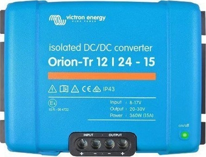 Attēls no Przetwornica Victron Energy Przetwornica samochodowa Victron Energy Orion-Tr 12/24-15A 360 W (ORI122441110)