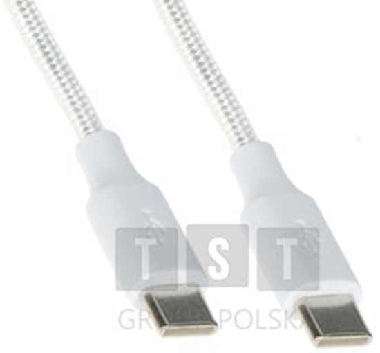 Изображение Kabel USB Delta USB-C - USB-C 2 m Biay (CHAR-CC-2M-65W)