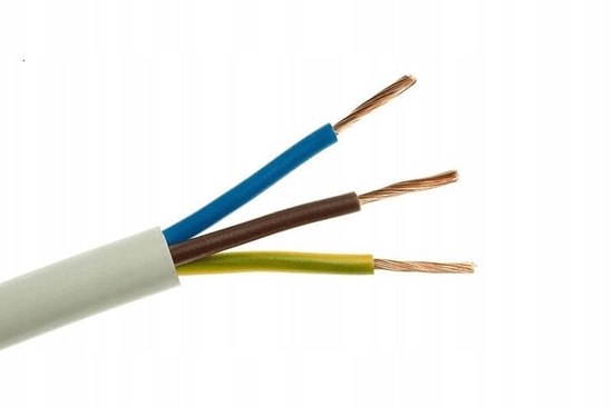 Изображение Przewód mieszkaniowy OMY o 3x1,5mm2 300/300V biay krek 100m