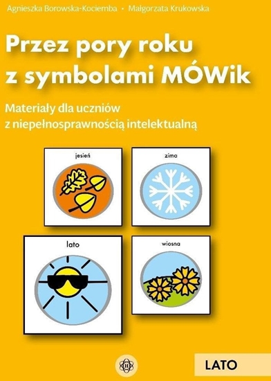 Изображение Przez pory roku z symbolami MÓWik. Lato