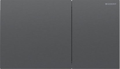 Изображение Przycisk spukujcy Geberit Przycisk uruchamiajcy Geberit Sigma70, przedni, stal nierdzewna czarny chrom