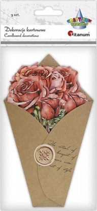 Изображение PrzydaSie Dekoracje kartonowe Flower Letter róe 9szt