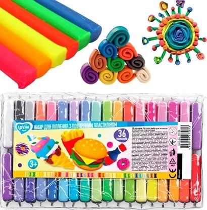 Изображение PrzydaSie Zestaw z lekk plastelin piankolina 36 kolorów