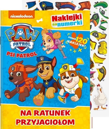 Picture of Psi Patrol. Naklejki na numerki. Na ratunek..