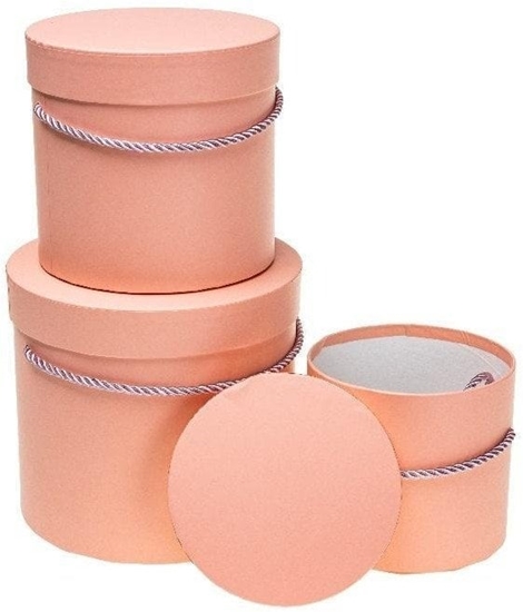 Picture of Pudeko Flower Box 3szt brzoskwiniowy ROZETTE