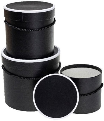 Picture of Pudeko Flower Box 3szt czarny ROZETTE