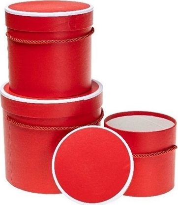 Picture of Pudeko Flower Box 3szt czerwony ROZETTE