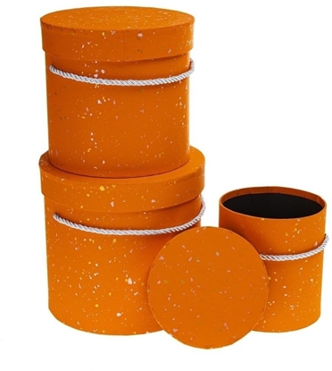 Picture of Pudeko Flower Box 3szt pomaraczowy ROZETTE