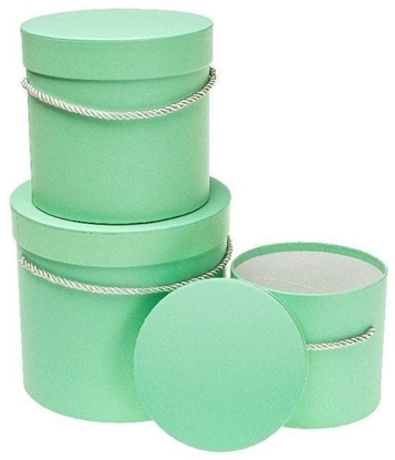 Picture of Pudeko Flower Box 3szt turkus ROZETTE