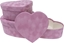 Изображение Pudeko Flower Box 3szt welur serce ró ROZETTE