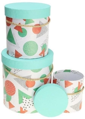 Picture of Pudeko Flower Box 3szt zielony ROZETTE