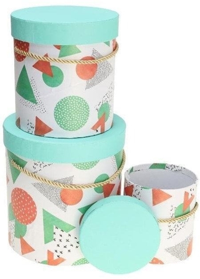 Picture of Pudeko Flower Box 3szt zielony ROZETTE