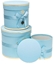 Picture of Pudeko Flower Box z kokard 3szt niebiesk ROZETTE