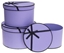 Picture of Rozette Pudeko Flower Box z kokard 3szt purpurowy ROZETTE