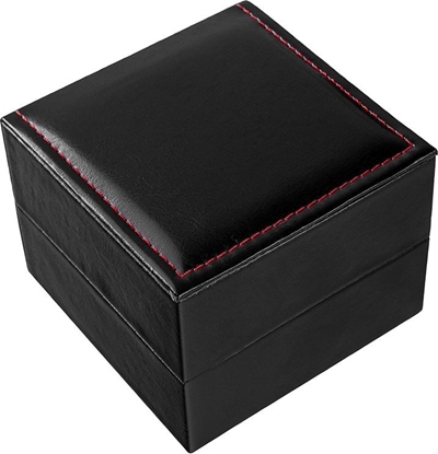 Attēls no Pudeko na zegarek eko skóra czarno-czerwone PBES-1