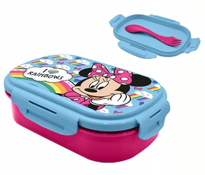 Attēls no Pudeko niadaniowe + sztuce, 21x14x6cm Minnie Mouse MN30016 Kids Euroswan