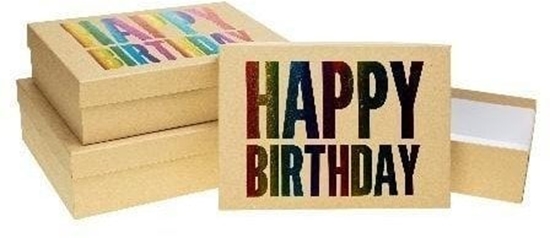 Picture of Pudeko prostoktne 3szt urodziny ROZETTE