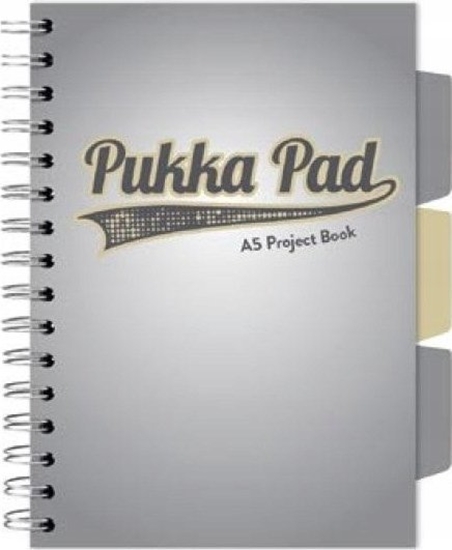 Picture of Pukka Pad Project Book Grey A5/100K kratka szary (3szt)