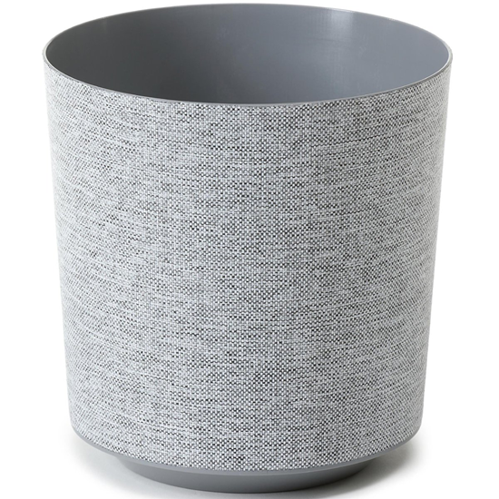 Изображение Puķu pods Gama textil 195x201mm, 4.9L pelēks