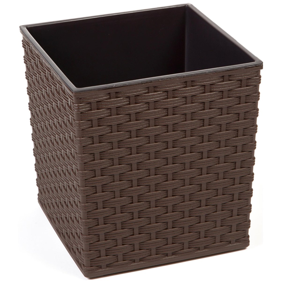 Picture of Puķu pods Juka rattan 300x300mm, t.brūns