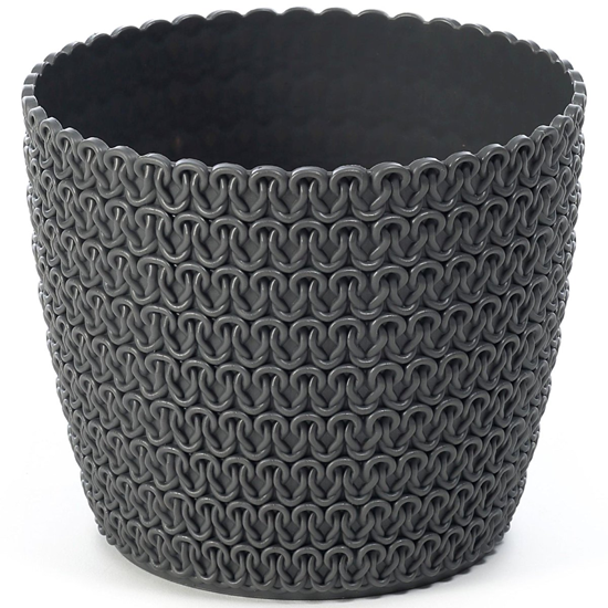 Picture of Puķu pods Magnolija Jersey 110x90mm, antracīts