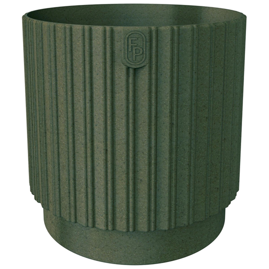 Picture of Puķu pods Mika Cyli 14cm, Eco Wood zaļš