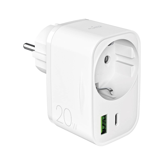 Picture of Puro 20W Power Delivery Charger with Schuko Plug a