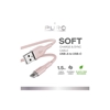 Изображение Puro Elektrik Puro Soft USB-A - USB-C Cable 1.5m - Pink
